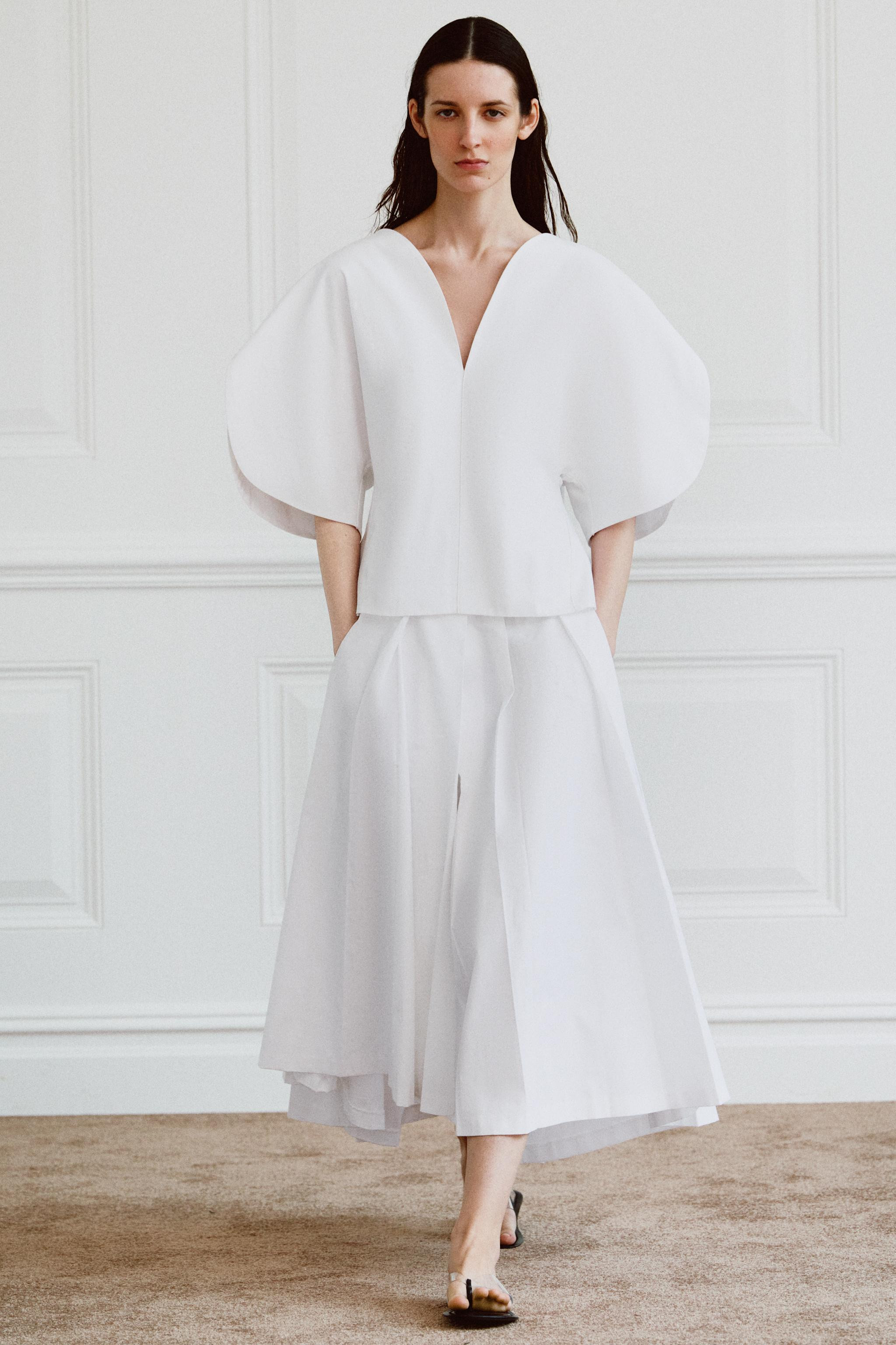 ZW COLLECTION LIMITED EDITION ASYMMETRIC POPLIN SKIRT | Zara UK