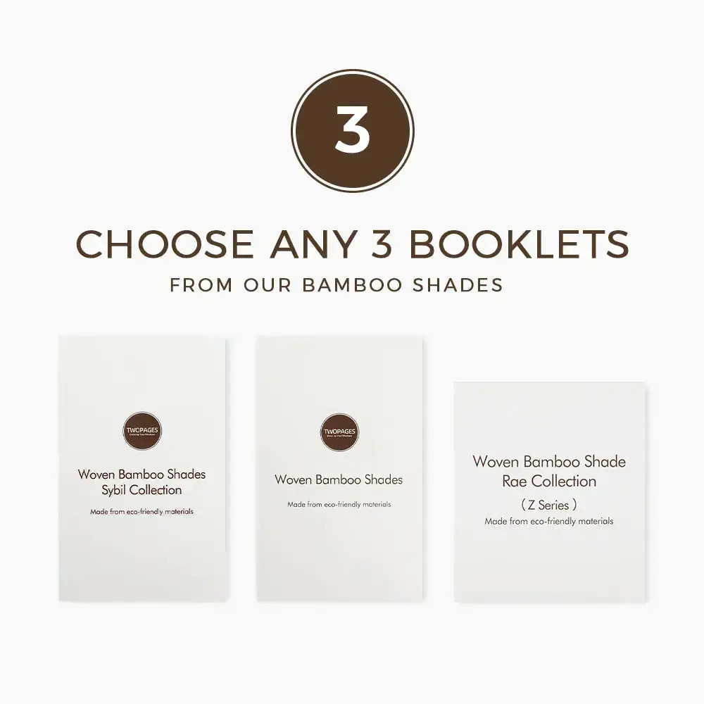 Choose Any 3 Bamboo Shades Sample Books | TWOPAGES