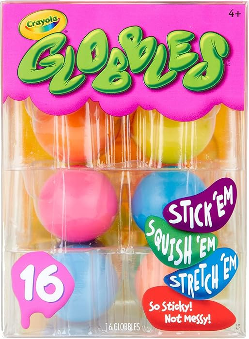 Crayola Globbles Squish Toys (16ct), Easter Egg Toy & Essential Easter Basket Stuffers, Sticky St... | Amazon (US)
