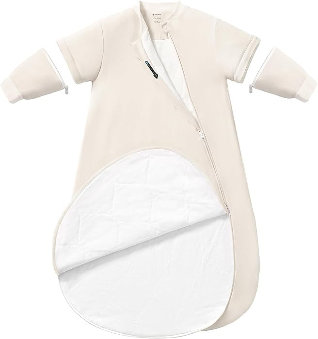 Rayon Made from Bamboo Sleep Sack 3-6 Months, Detachable Sleeves - Adjustable Warmth to Prevent O... | Amazon (US)