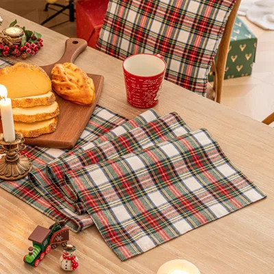 Plaid Christmas Table Runner, Winter Holiday Table Runners 72 Inches Long, Xmas Decorations Indoor Outdoor Farmhouse Home Kitchen Dining Party Décor | Wayfair North America