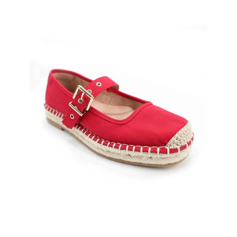 Time and Tru Women’s Mary Jane Espadrille Flats | Walmart (US)