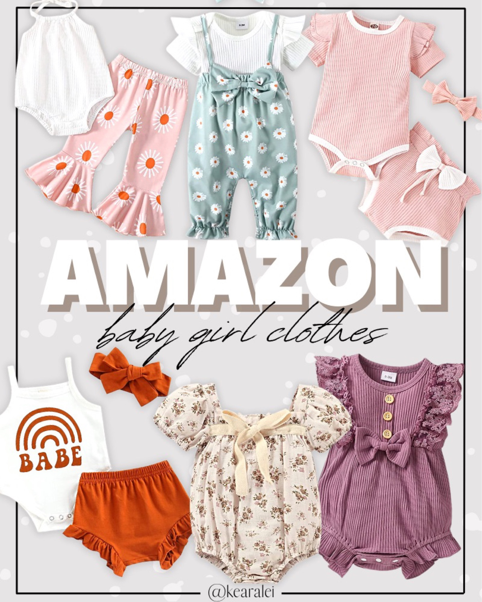Baby girl clothes spring summer outfits Amazon baby registry newborn toddler pink green rust brown rainbow ruffles romper leopard print jumpsuit onesie daisy print retro groove flowers bell bottoms pants || #baby #girl #clothes #outfit #outfits #amazon #affordable #cute #rainbow #ruffle #romper #jumpsuit
.
.
.

baby shower dress, Maternity Dresses, Maternity, over the bump, motherhood maternity, pinkblush, mama shirt sweatshirt pullover, hospital bag, nursery, maternity photos, baby moon, pregnancy, pregnant, maternity leggings, maternity tops, diaper bag, mama necklace, baby boy, baby girl outfits, newborn, mom, 

Amazon fashion, teacher outfits, business casual, casual outfits, neutrals, street style, Midi skirt, Maxi Dress, Swimsuit, Bikini, Travel, skinny Jeans, Puffer Jackets, Concert Outfits, Cocktail Dresses, Sweater dress, Sweaters, cardigans Fleece Pullovers, hoodies, button-downs, Oversized Sweatshirts, Jeans, High Waisted Leggings, dresses, joggers, fall Fashion, winter fashion, leather jacket, Sherpa jackets, Deals, shacket, Plaid Shirt Jackets, apple watch bands, lounge set, Date Night Outfits, Vacation outfits, Mom jeans, shorts, sunglasses, Disney outfits, Romper, jumpsuit, Airport outfits, biker shorts, Weekender bag, plus size fashion, Stanley cup tumbler, Target, Abercrombie and fitch, Amazon, Shein, Nordstrom, H&M, forever 21, forever21, Walmart, asos, Nordstrom rack, Nike, adidas, Vans, Quay, Tarte, Sephora, lululemon, free people, j crew jcrew factory, old navy

#LTKbump #LTKSeasonal #LTKbaby