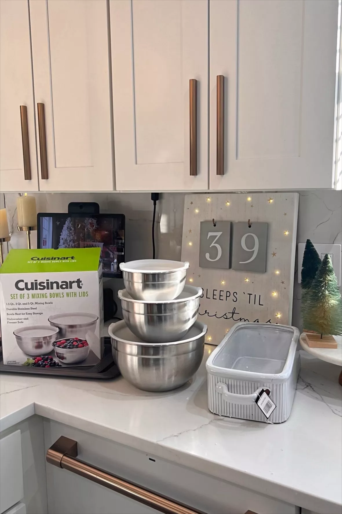 Cuisinart Stainless Steel Mixing Bowls with Lids