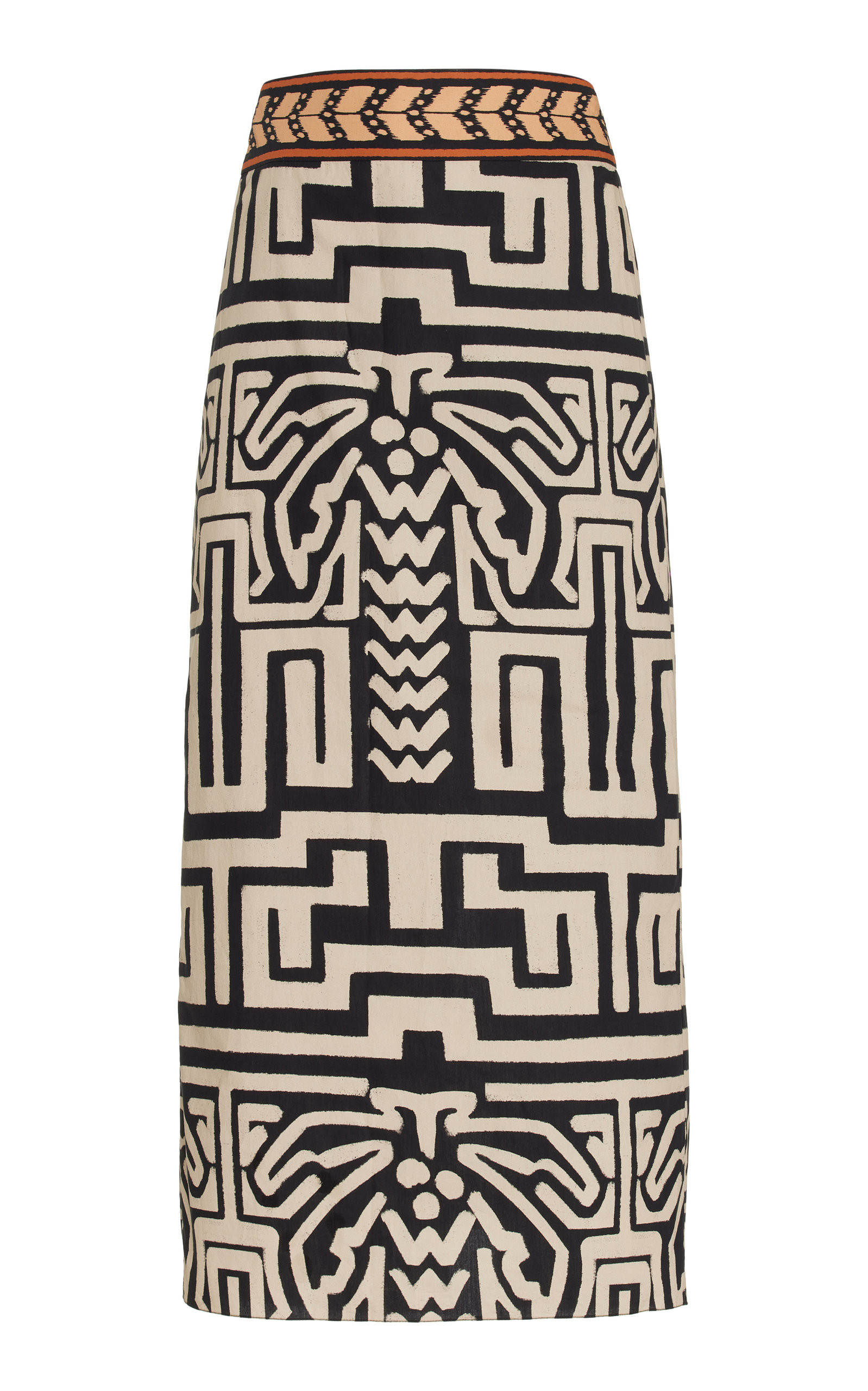 Mozambique Cotton Poplin Midi Skirt | Moda Operandi (Global)