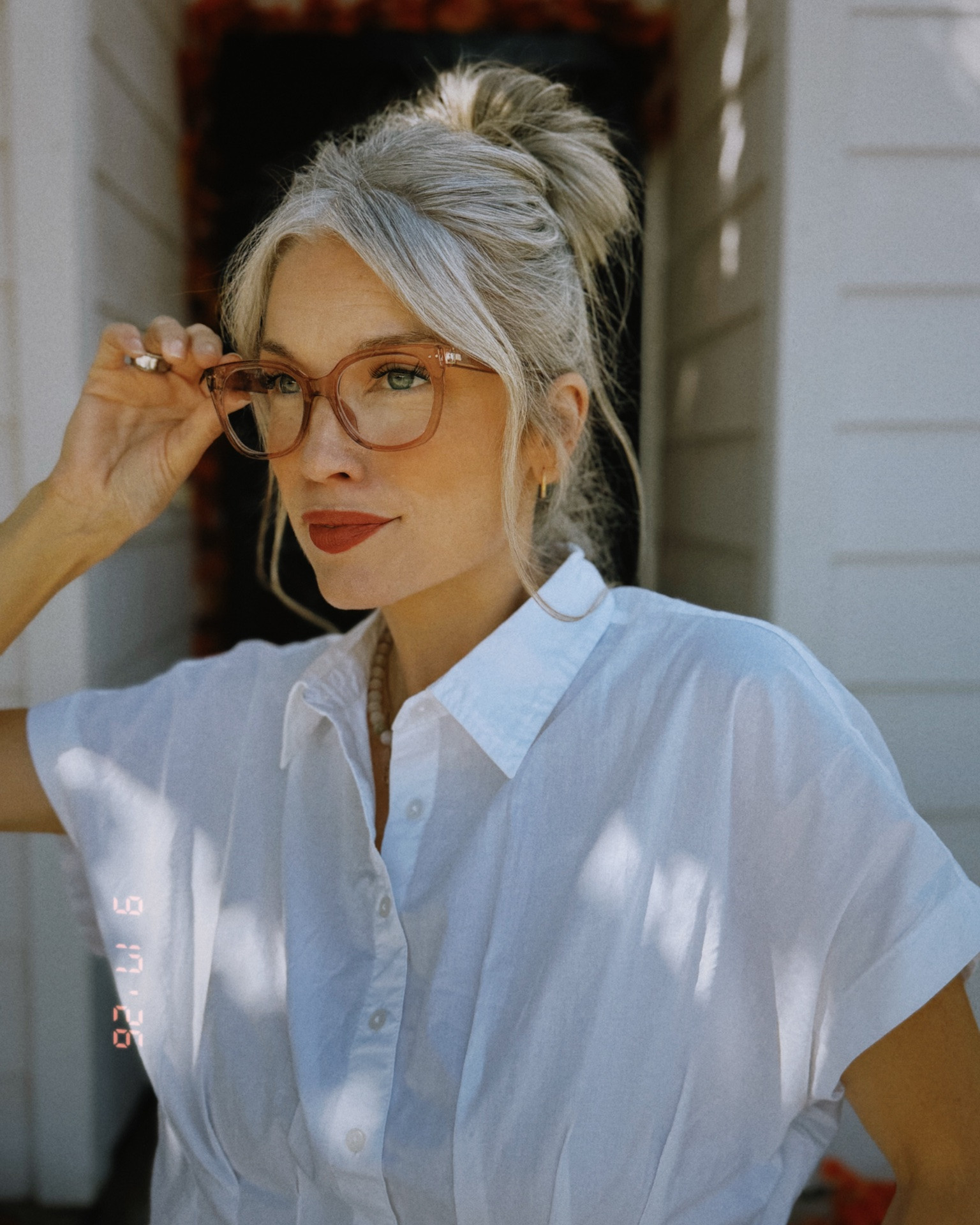 The glasses ARE the outfit 🤓✨ The Look Optic Evitas giving cool, collected, slightly bookish in the best possible way. 🤎 

Paired with a crisp white button-down and suddenly I’m feeling very Kathleen Kelly coded.

Linked on my LTK 🤍
#LTKStyle #LookOptic #EvitaGlasses #EverydayStyle #SchoolSecretaryStyle

#LTKootd #LTKgrwm #LTKWorkwear
