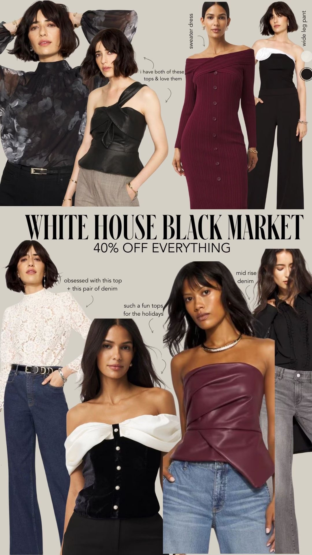 White House Black Market is 40% off everything !! I have a lot of pieces from here and always love how they fit 

#LTKMidsize #LTKFindsUnder100 #LTKHoliday
