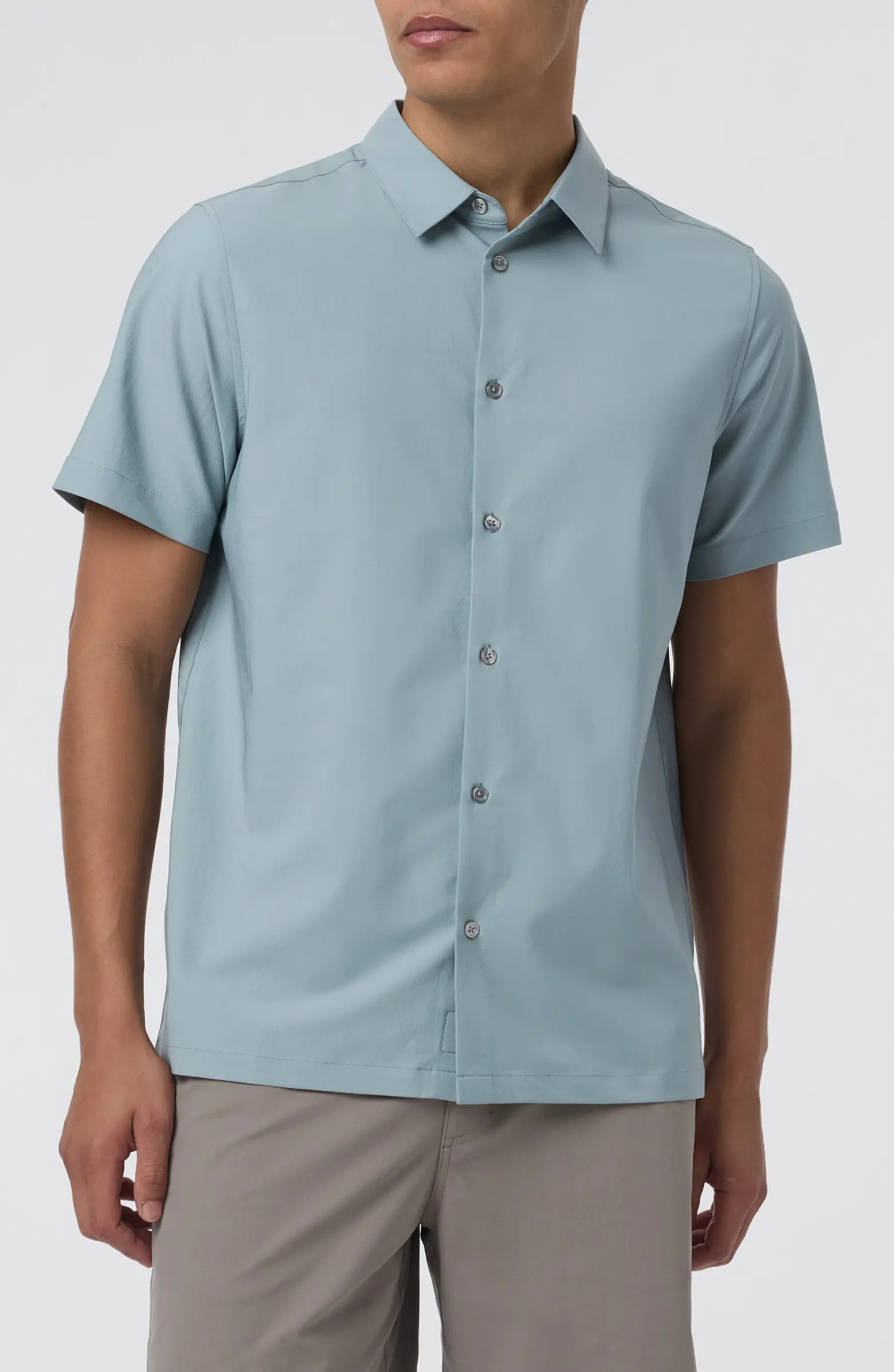 Vuori Manhattan Short Sleeve Button-Up Shirt | Nordstrom | Nordstrom