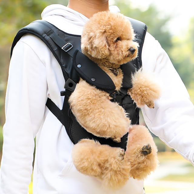 NICREW Legs Out Front Dog Carrier, Hands-Free Adjustable Pet Backpack Carrier, Wide Straps Shoulder  | Amazon (US)