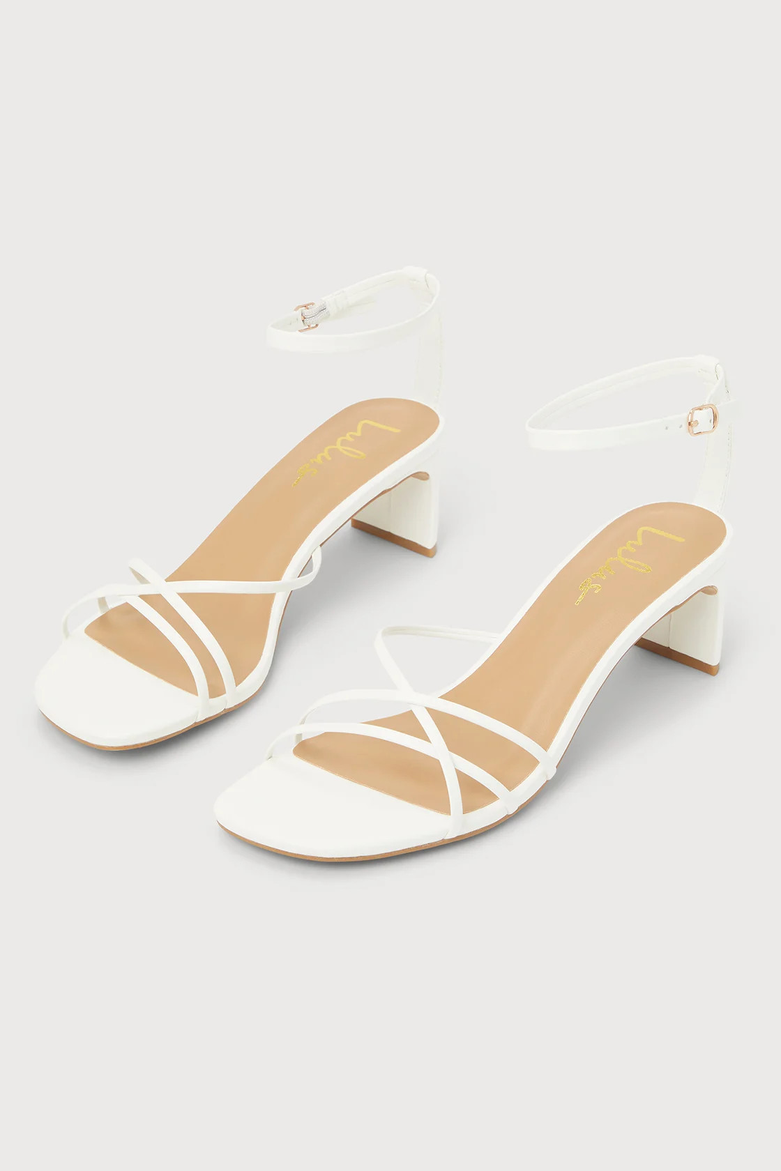 Wilmana White Ankle Strap High Heel Sandals | Lulus