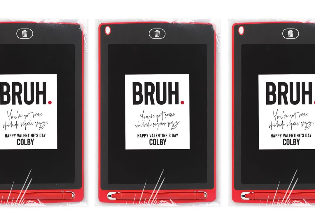 BULK Kids Valentine Favors Bruh Skibidi Valentine Favor LCD Tablet Pad Boy Valentine's Day Favor ... | Etsy (US)