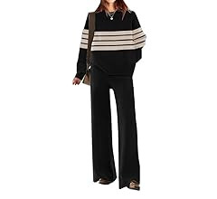 ETCYY NEW Womens Elegant Lounge Sets Knitted Sweatsuit Sets 2 Piece Outfits with Sweater Tops and... | Amazon (US)