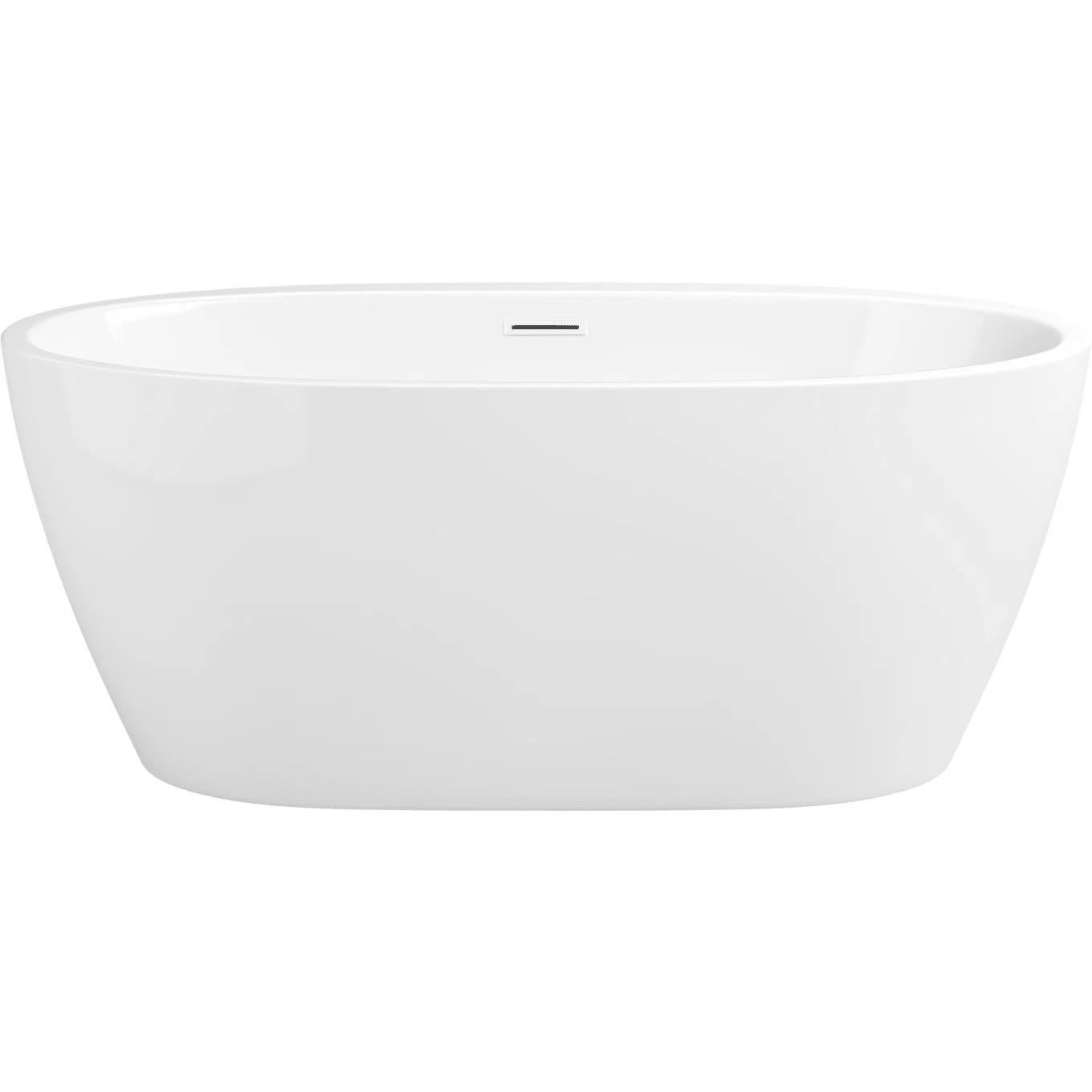 59'' x 31.5'' Freestanding Soaking Acrylic Bathtub PFFSO5931WH | Wayfair North America