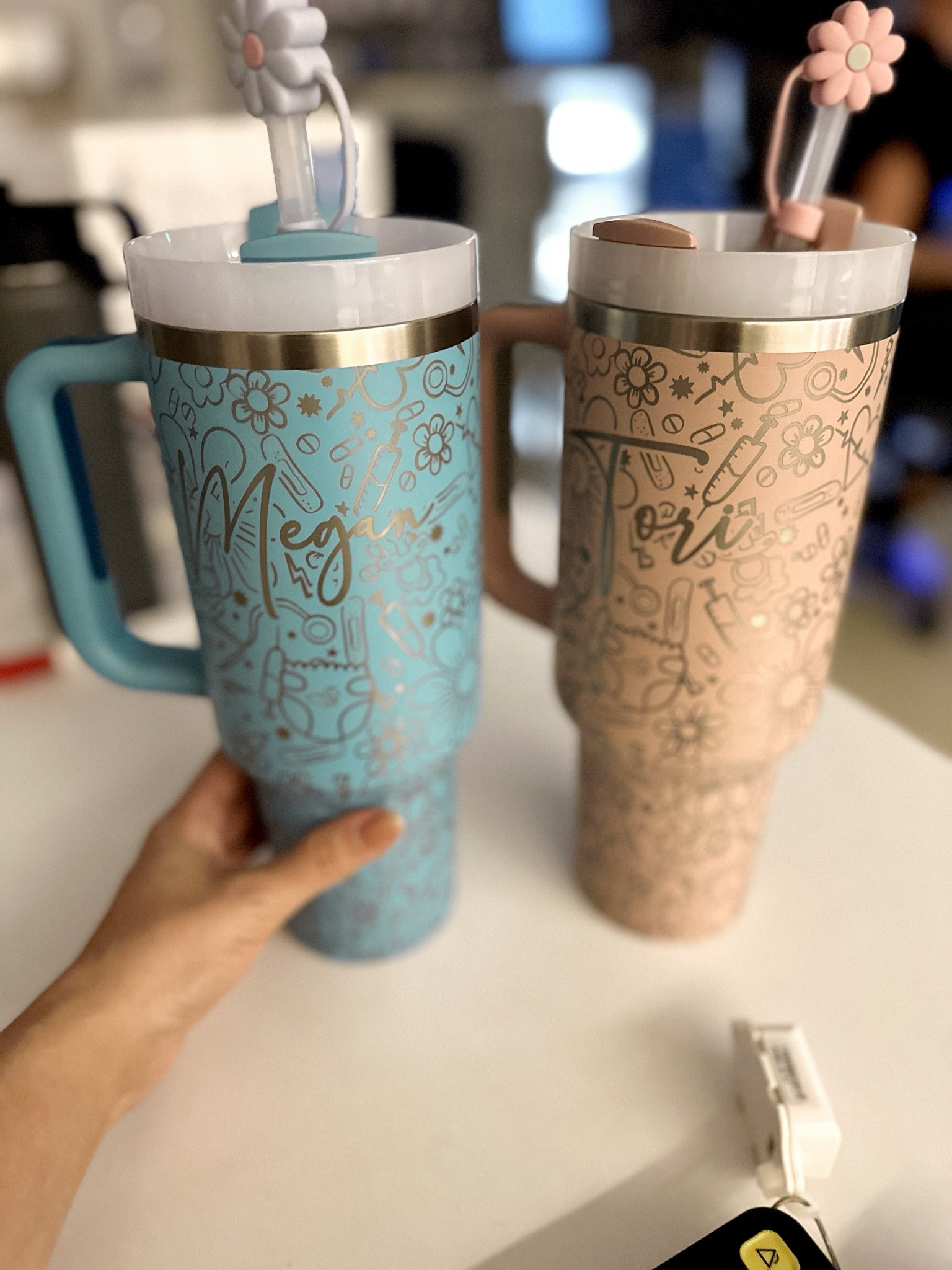 Best gift I have received from a family 🫶🏼 NICU Nurse Tumbler engraved with little nicu symbols 

#nurse #nicunurse #nicunursegift
#nursegift

#LTKGiftGuide