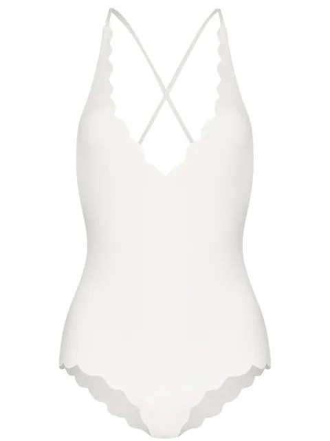 North scalloped-edge swimsuit | Farfetch (US)