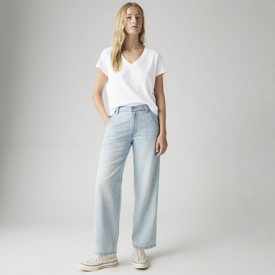 Levi's Baggy Carpenter Linen+ Denim Lightweight Women's Jeans 23x31 | Levi's US