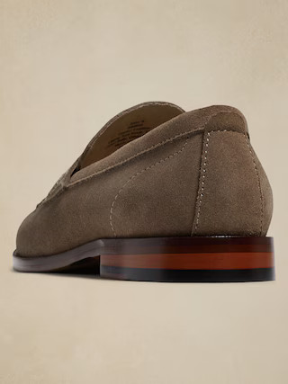 Classic Suede Penny Loafer | Banana Republic Factory