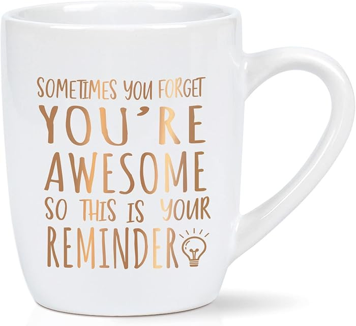 Maustic Thank You Gifts, Sometimes You Forget You're Awesome Mug, Inspirational Encouragement Gif... | Amazon (US)