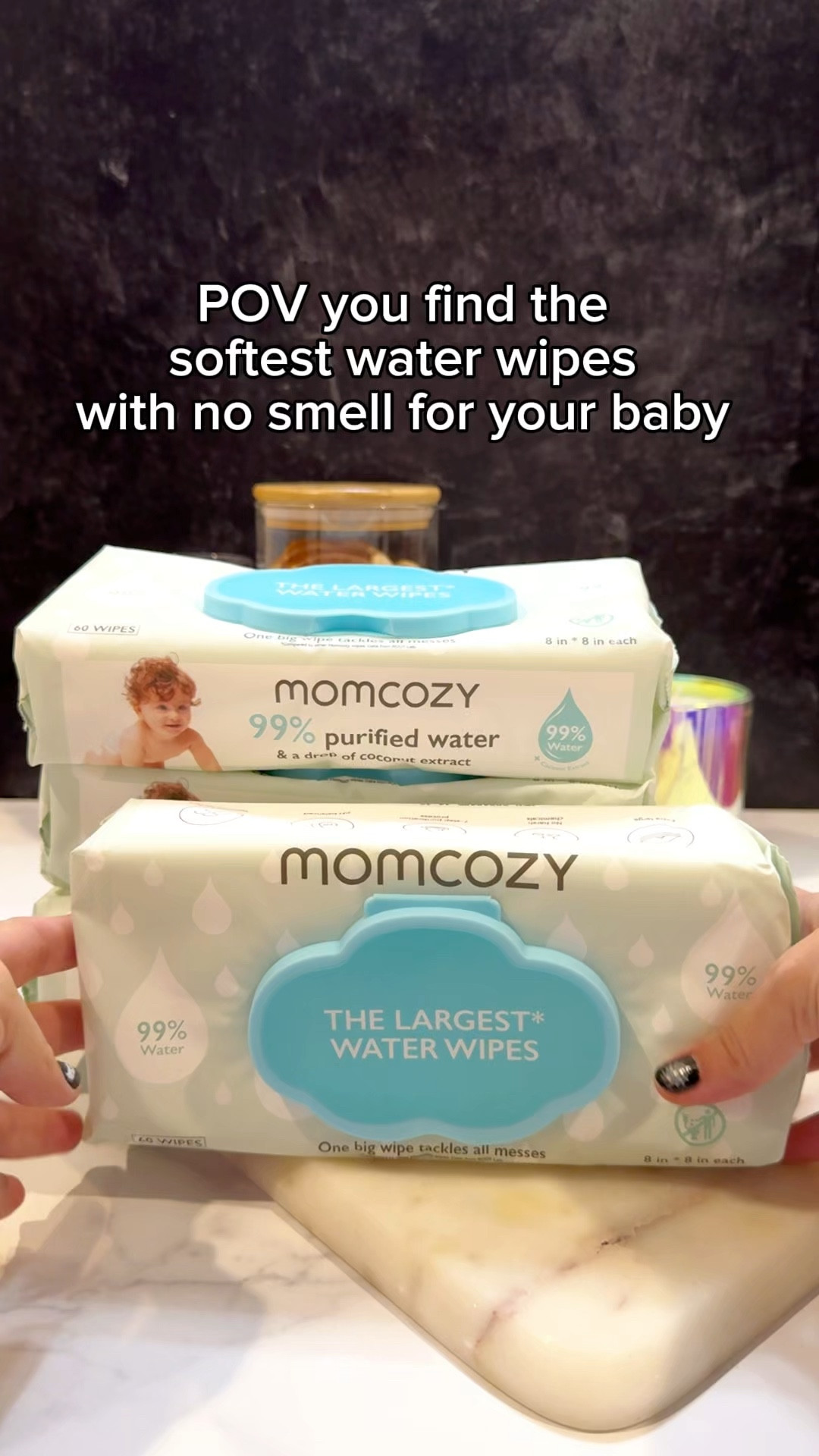 As a mom, finding gentle, safe products for my baby is always my top priority, and the Momcozy water wipes have been a game changer! 💧🍼 These ultra-soft, chemical-free wipes are perfect for my little one’s sensitive skin, whether it’s diaper changes, cleaning up messy hands, or wiping down toys. Plus, they’re made with 99.9% purified water and natural ingredients, so I never worry about harsh chemicals. 🙌🏼 They’re a must-have in my diaper bag and around the house. Trust me, once you try these, you’ll wonder how you ever lived without them! 💕 

#LTKVideo #LTKKids #LTKBaby