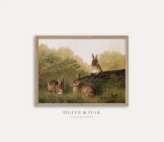 Country Nursery Wall Art / Farmhouse Decor PRINTABLE Bunny | Etsy | Etsy (US)