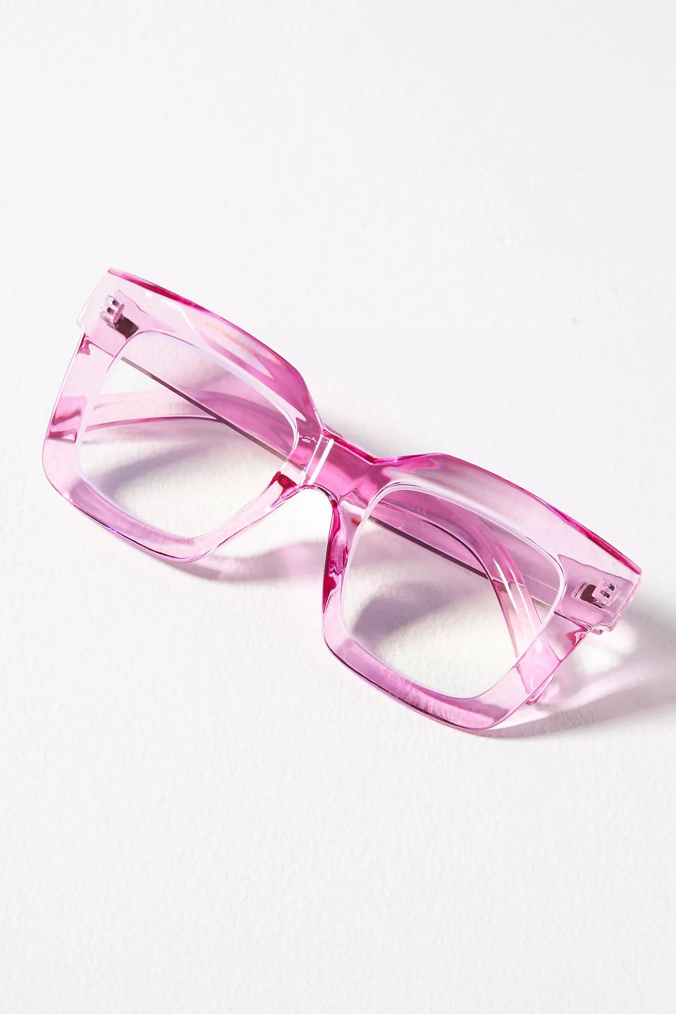 Chunky Cara Translucent Reading Glasses | Anthropologie (US)