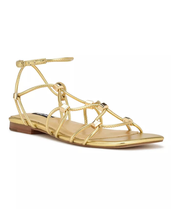 Women's Majah Square Toe Strappy Flat Sandals | Macys (US)