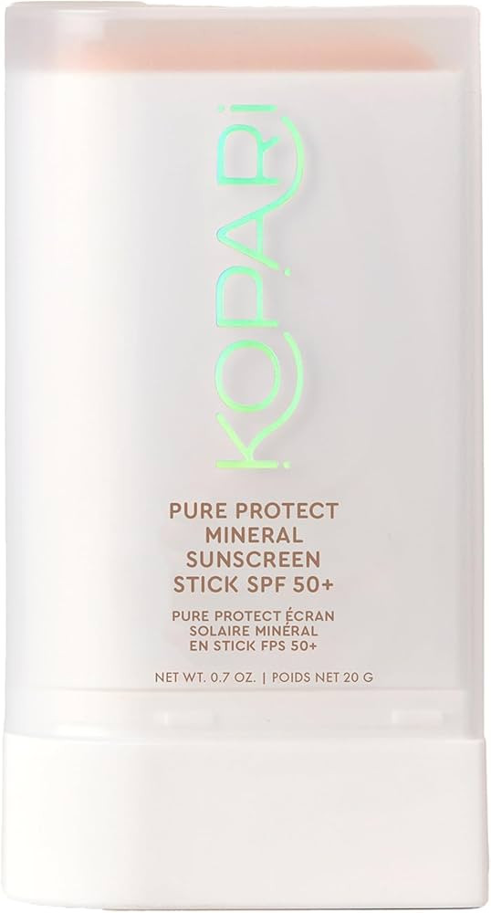 Kopari PURE PROTECT 100% Mineral Sunscreen Stick SPF 50+ Clear Zinc Oxide Face and Body Sunscreen... | Amazon (US)