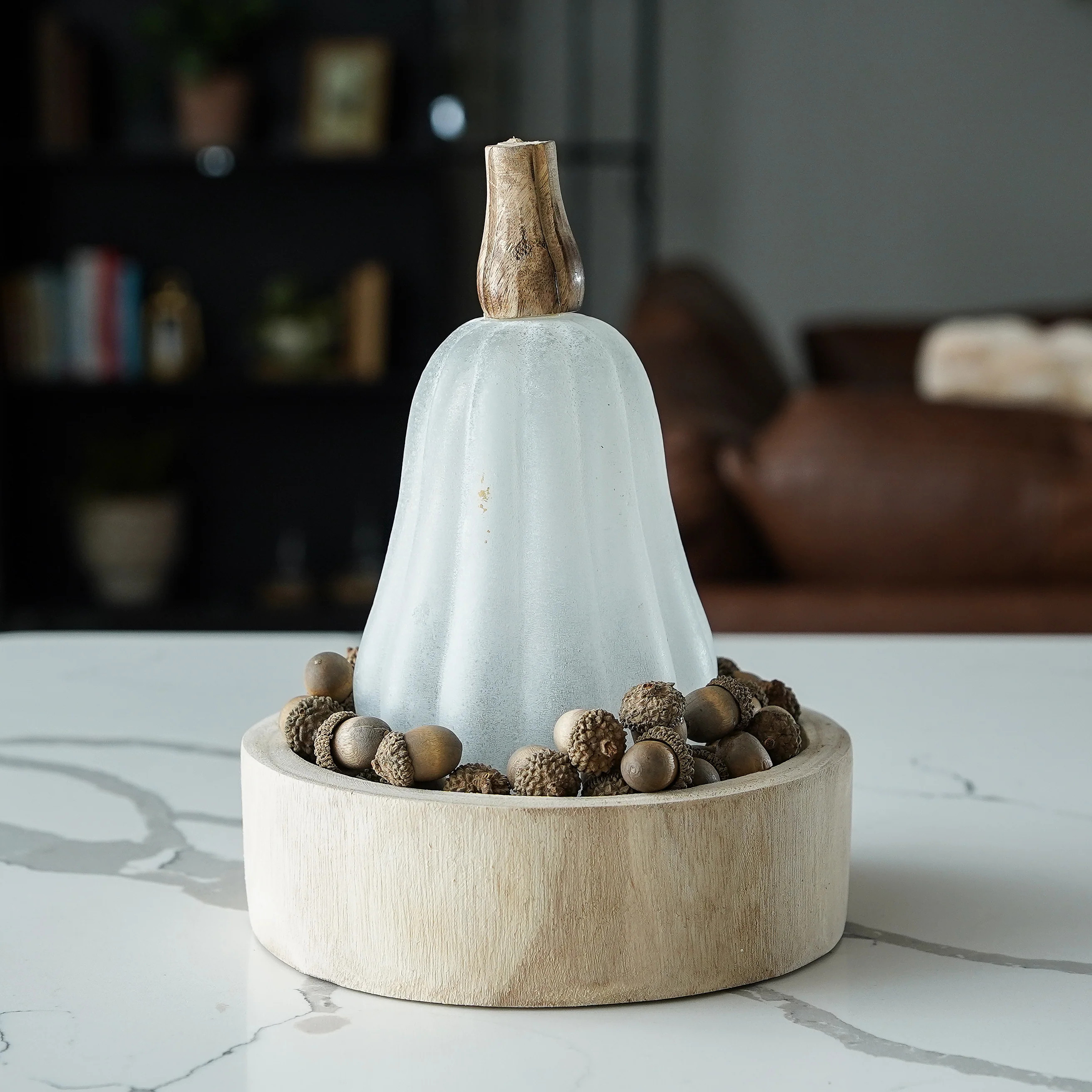 Frosted Glass Pumpkins | MJHome