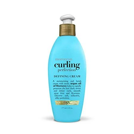 OGX Argan Oil of Morocco Curling Perfection Curl-Defining Cream Hair-Smoothing Anti-Frizz Cream to D | Walmart (US)