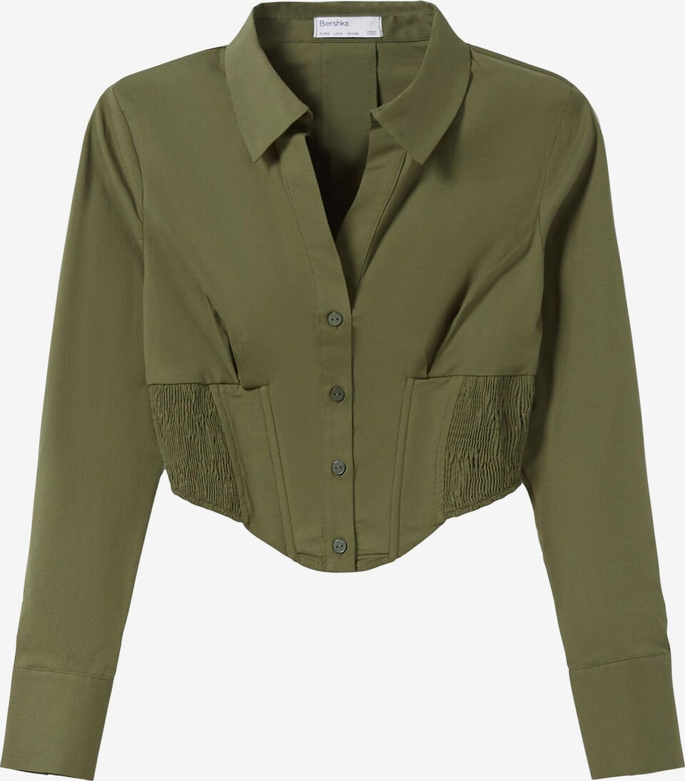 Chemisier Bershka en Olive | ABOUT YOU | About You FR