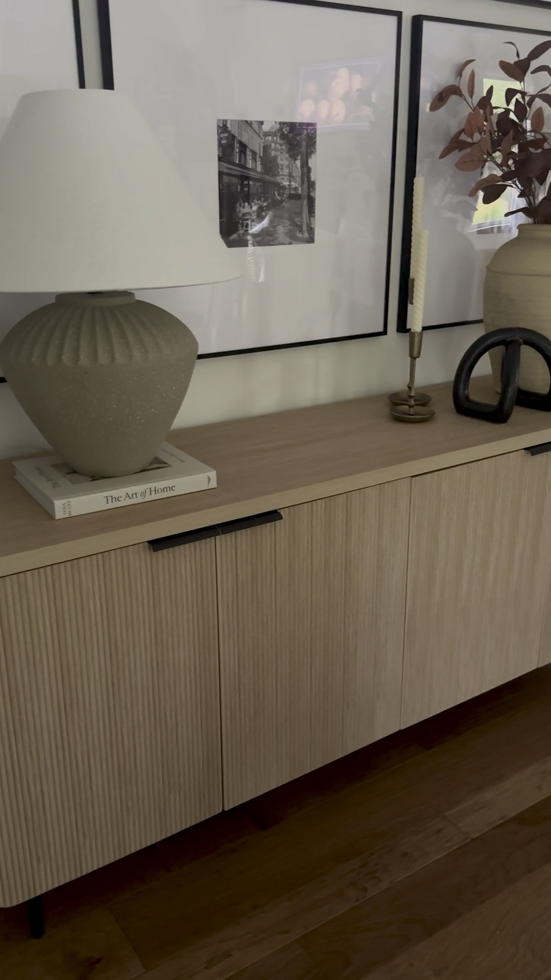 Loving our new console table from @wayfair. The color is so pretty and provides a lot of extra storage. Fall dining room decor ideas 

#LTKSeasonal #LTKVideo #LTKHome