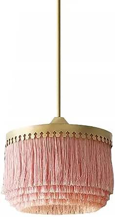 JinYuZe Modern Decorative Pendant Light Fixture Warm Romantic Round Tassel Ceiling Chandeliers Pi... | Amazon (US)