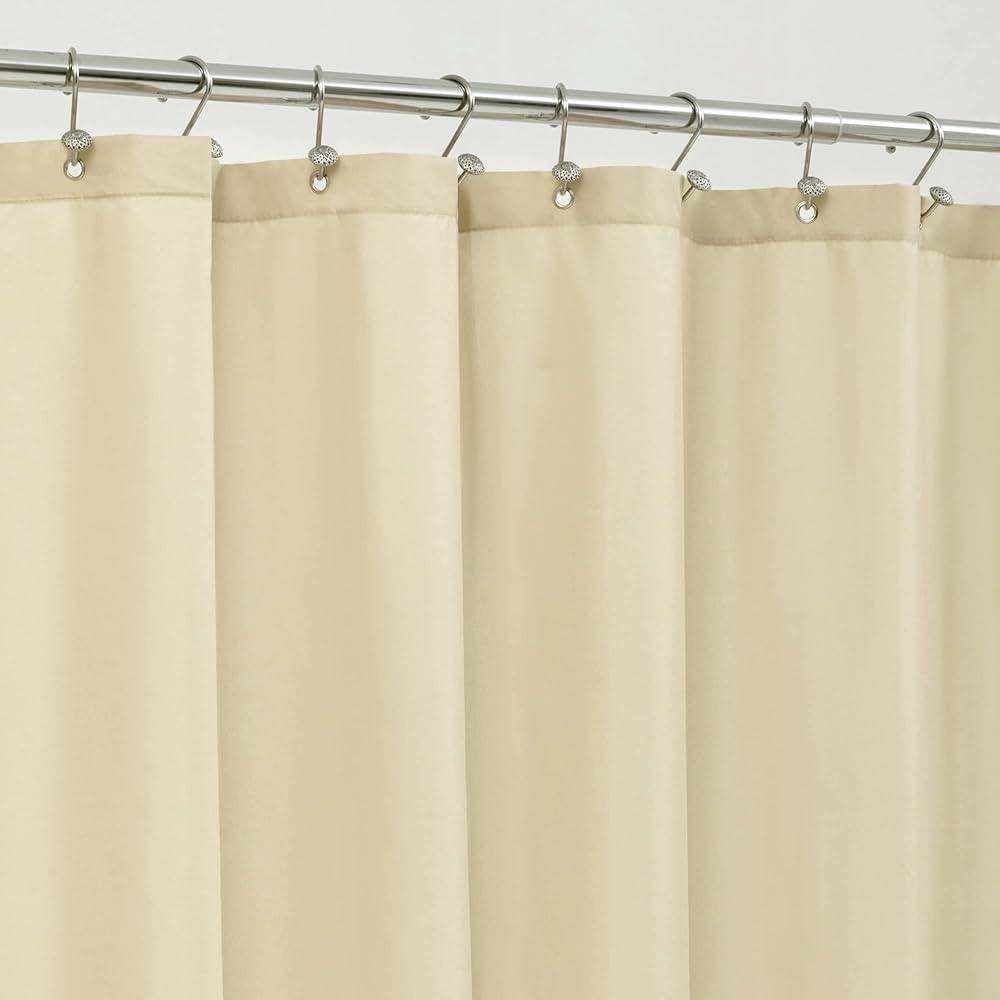 ALYVIA SPRING Extra Long Fabric Shower Curtain Liner Waterproof - 72" x 96", Soft & Lightweight X... | Amazon (US)