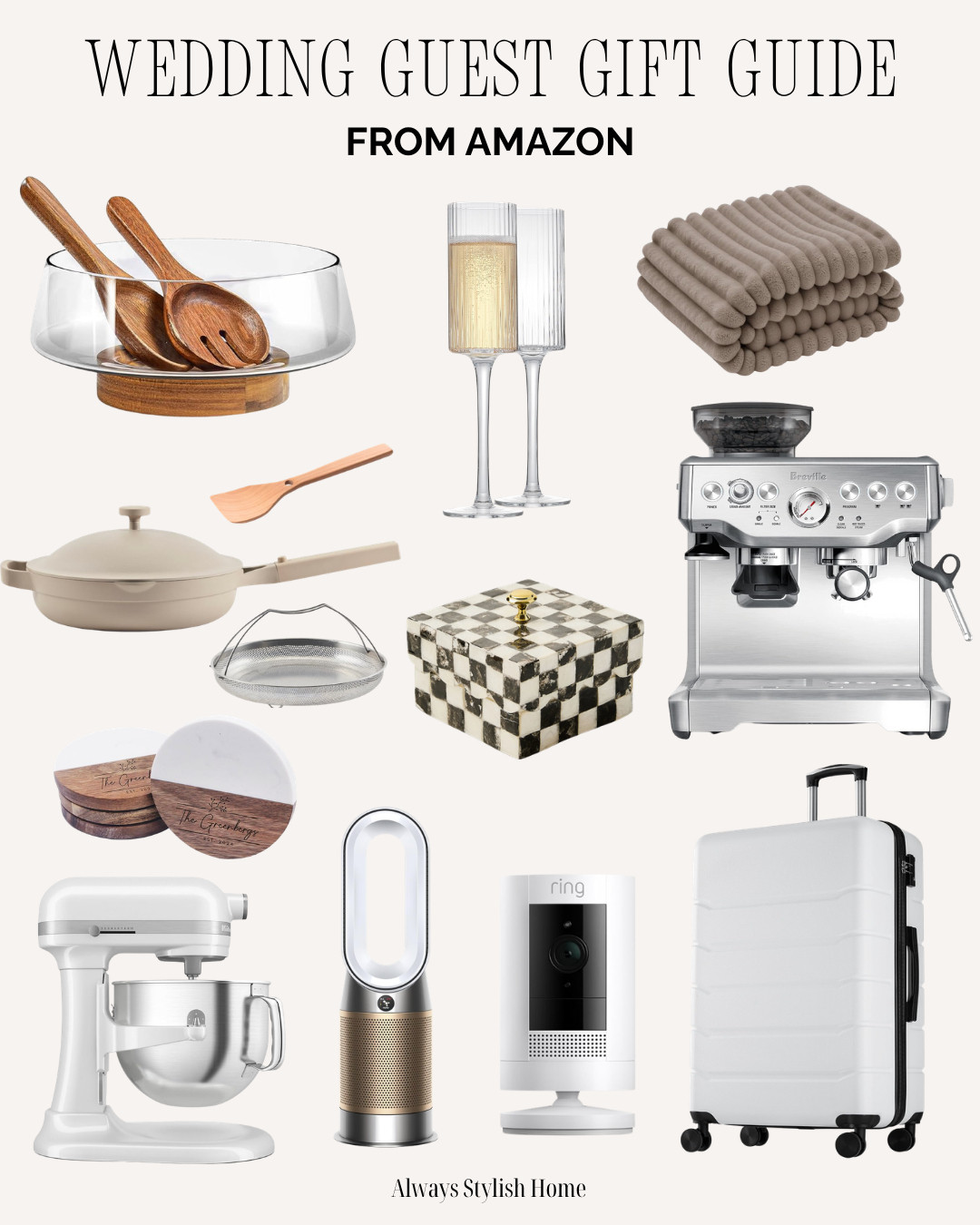 Wedding guest gift ideas that feel thoughtful and look expensive ✨ From chic hostess gifts to cozy home finds and entertaining essentials, these Amazon finds are perfect to bring to engagement parties, bridal showers, weddings, or weekend celebrations 🤍 Think candles, charcuterie boards, coffee table gifts, and elevated little touches everyone actually wants. 

 #LTKSeasonal #LTKHome #LTKWedding