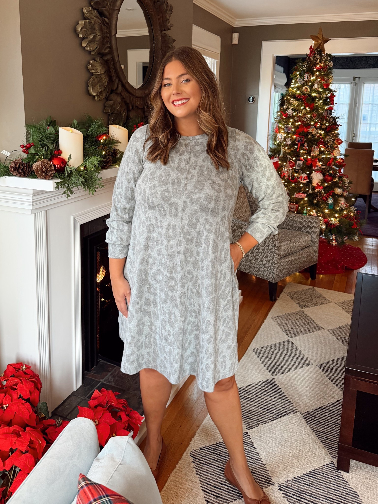Wearing size 18 in dress - holiday outfit, winter outfit, winter dress. Use CARALYN10 at Lane Bryant for 10% off. 

#LTKHoliday #LTKootd #LTKPlusSize
