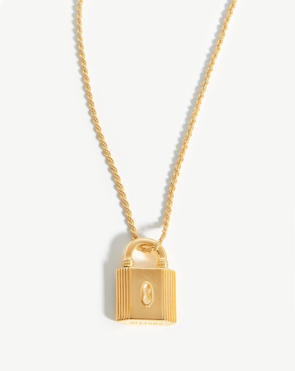 Small Ridge Padlock Necklace | Missoma