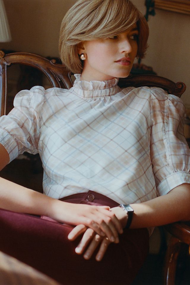 Puff-Sleeved Organza Blouse | Anthropologie (US)