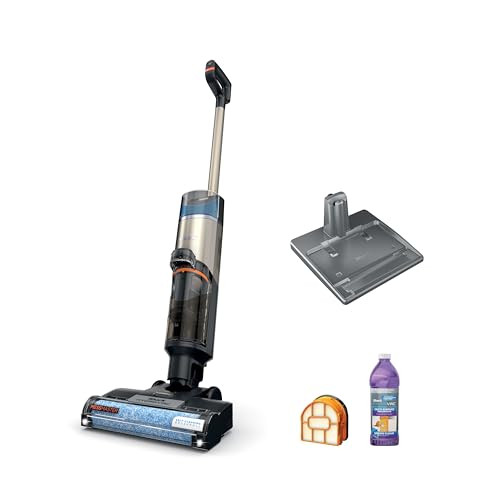 Shark HydroVac MessMaster Wet Dry Vacuum Cleaner, Cordless, 3-in-1 Vacuum Mop All in One & Self-Cleaning System, Lightweight, Powerful Suction, for Hard Floors & Area Rugs, Stone, WD261,Rose Gold | Amazon (US)