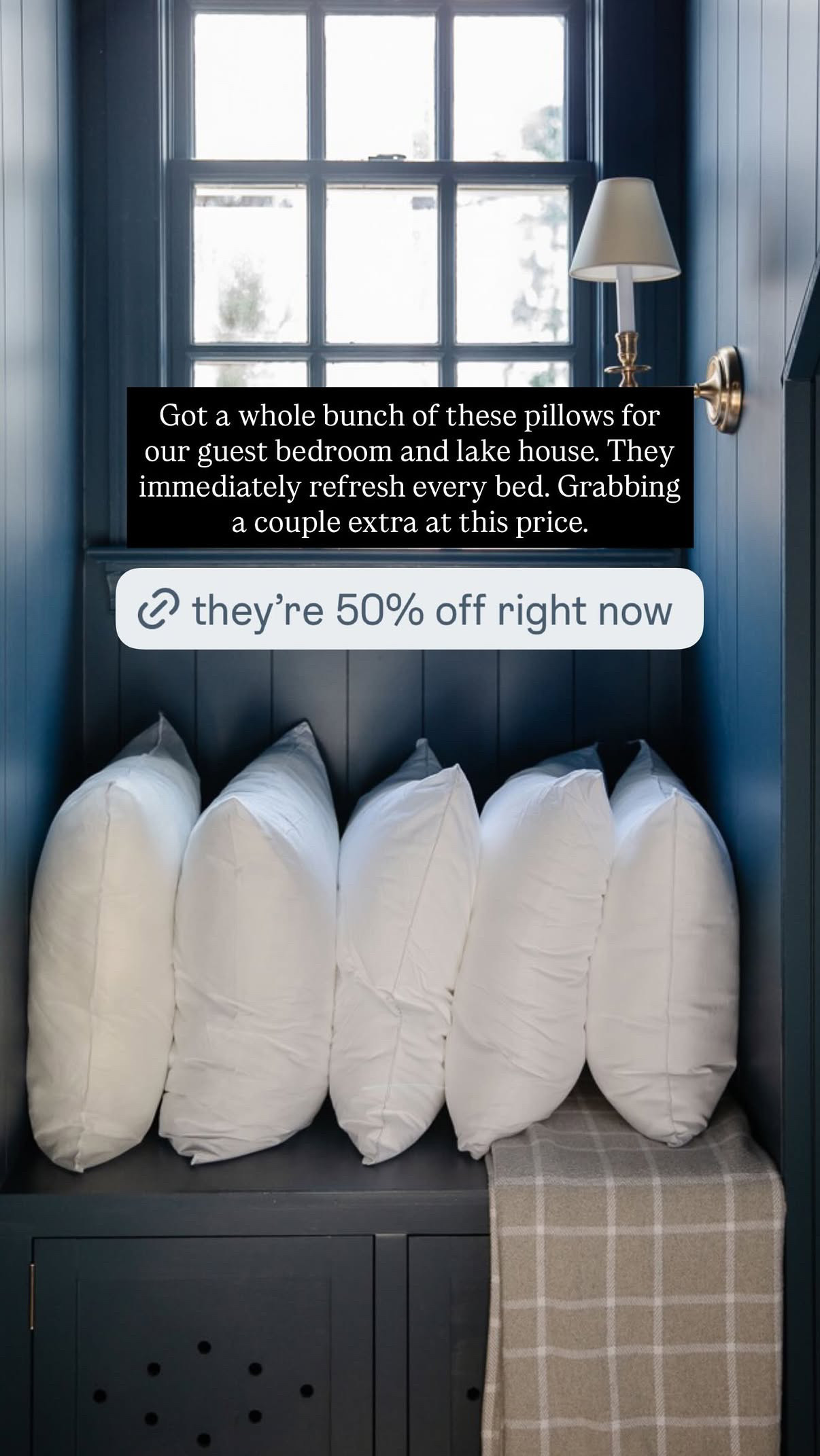 Our favorite bed pillows 50% off for prime! 

 #LTKHome #LTKSaleAlert