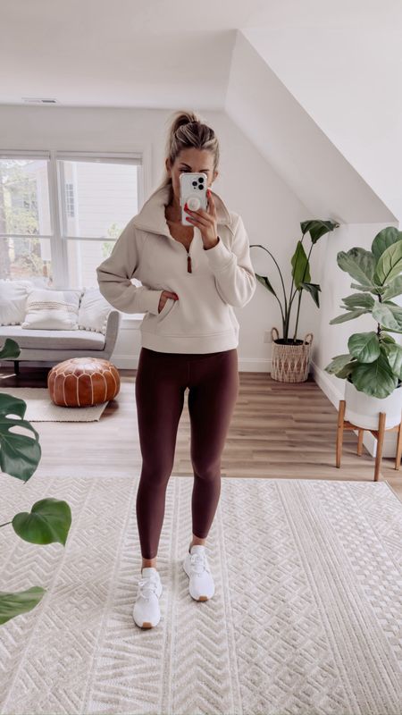Amazon activewear - wearing a small in the light beige pullover and a small on the leggings. Theyre seriously so good. Get fit in style without breaking the bank. 

#LTKfindsunder50 #LTKfitness #LTKstyletip