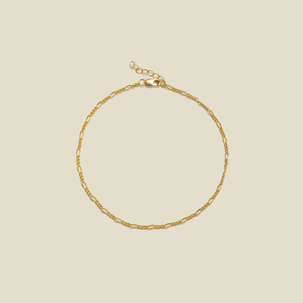 Figaro Chain Anklet | Made by Mary (US)