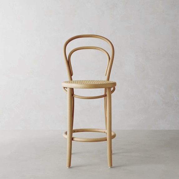 Ton 14 Caned Dining Counter Stool | Williams-Sonoma