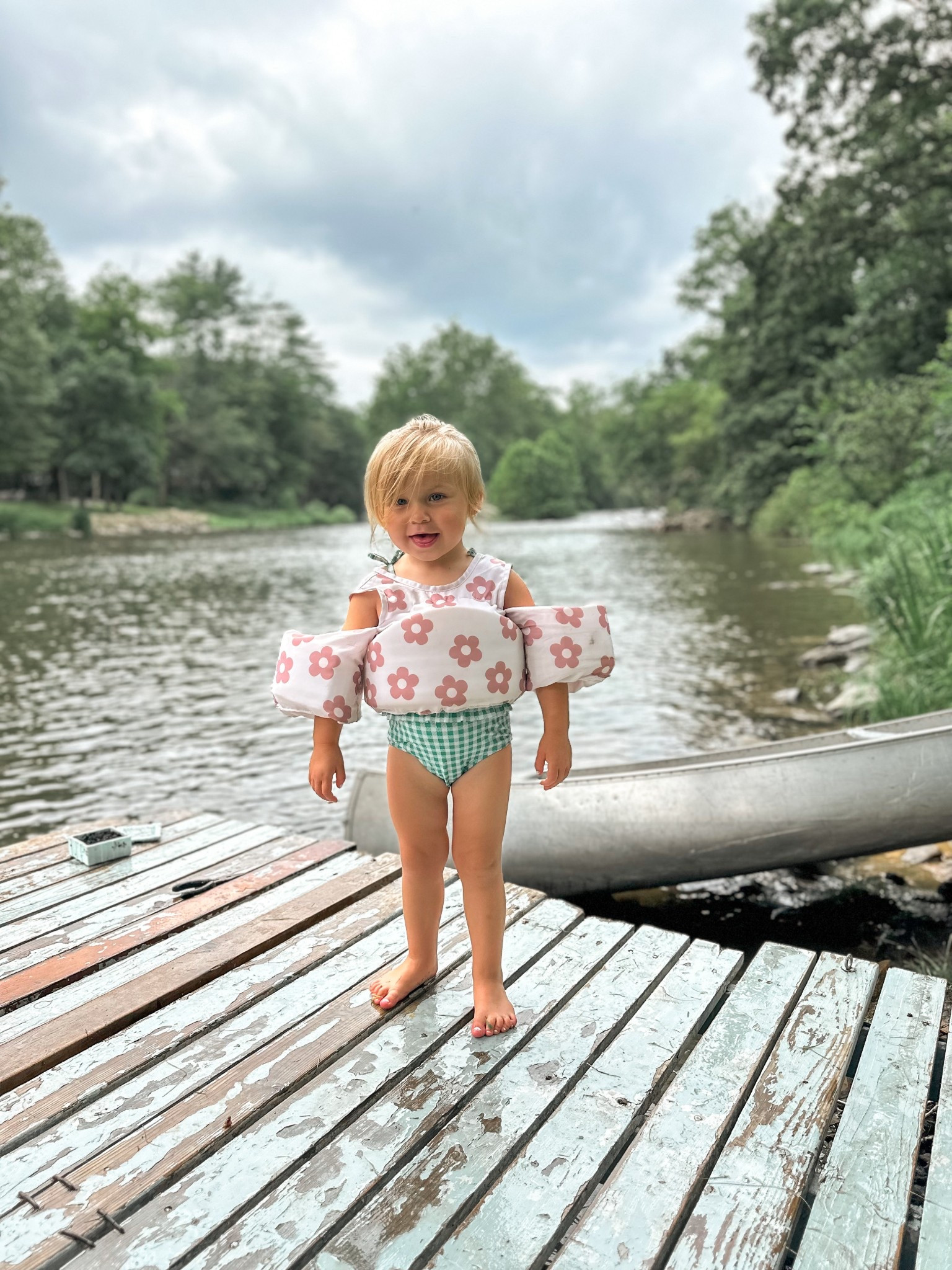 Our toddler loves to play in the water! I love that this cute life jacket keeps her safe. 🫶🏻

#LTKKids #LTKFamily #LTKSwim