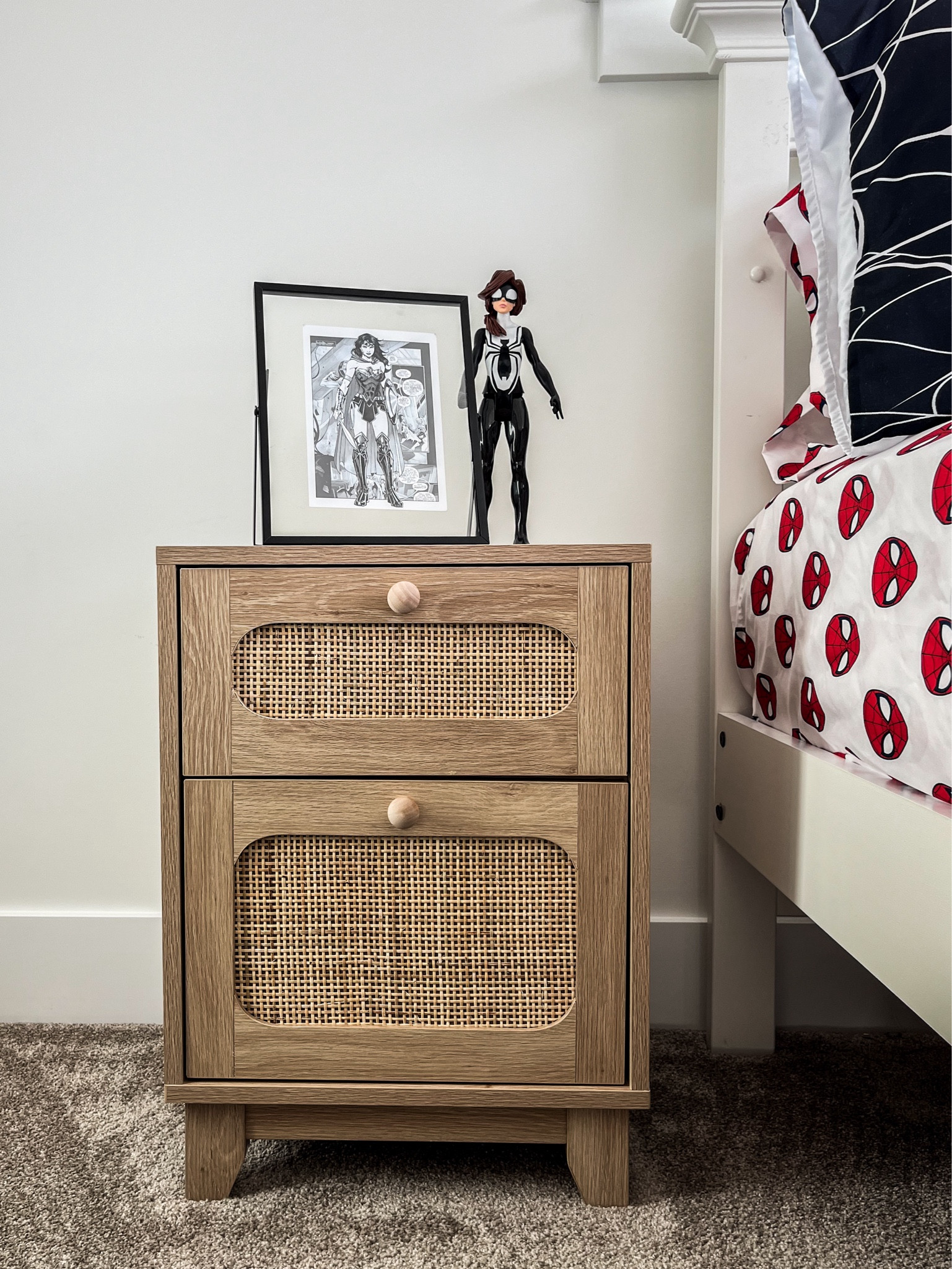 H O M E / marvel spider-man superhero bedroom 

+ oak nightstand set
+ superhero prints
+ superhero action figure
+ spider-man sheet set
+ web duvet cover set

Amazon & Walmart Canada | Etsy | Wayfair 



#LTKsalealert #LTKkids #LTKhome