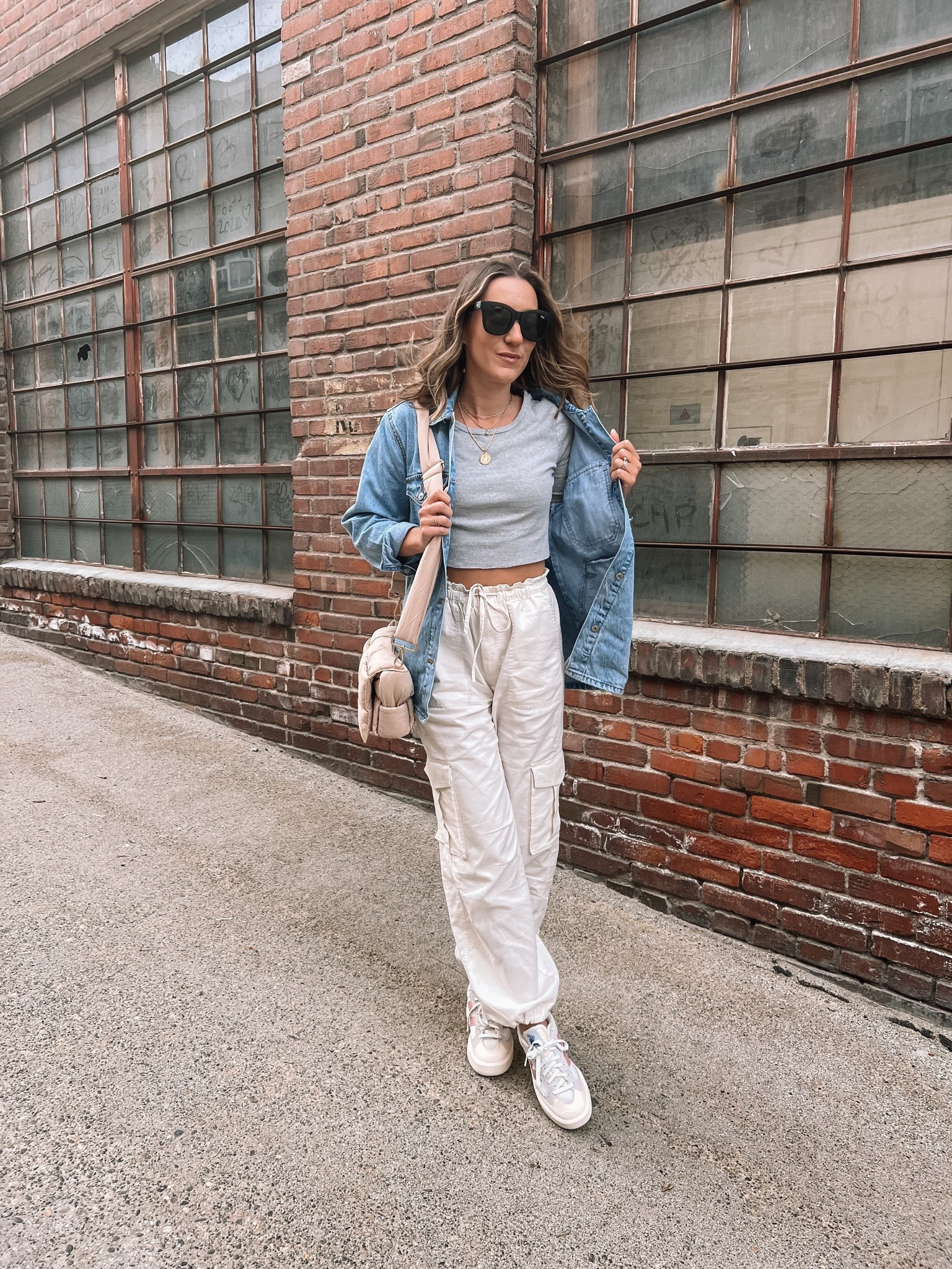 Baggy cargo pants restocked! I’m wearing a size xs, small top and small denim shacket 

Cargo pants outfit / casual style / outfit inspo 


#LTKunder100 #LTKstyletip