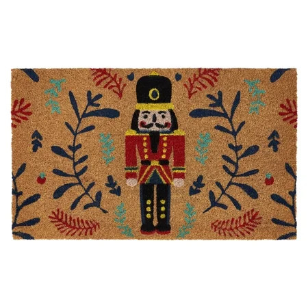 VCNY Home Multi Nutcracker Holiday Outdoor Coir Doormat, 18" x 30" | Walmart (US)