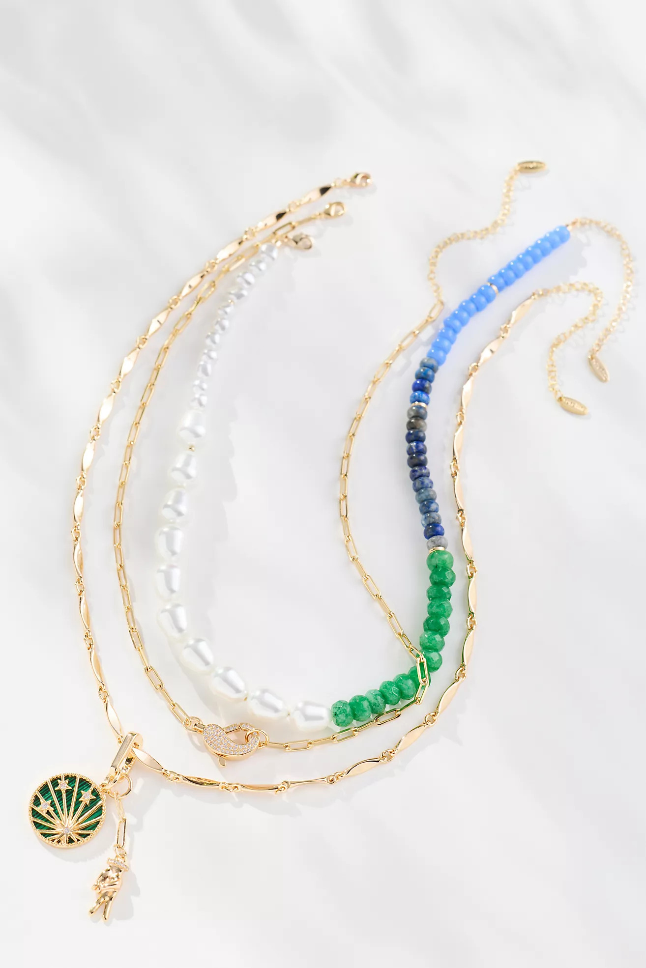 Shades of Sea Layered Necklaces: Charm Edition | Anthropologie (US)