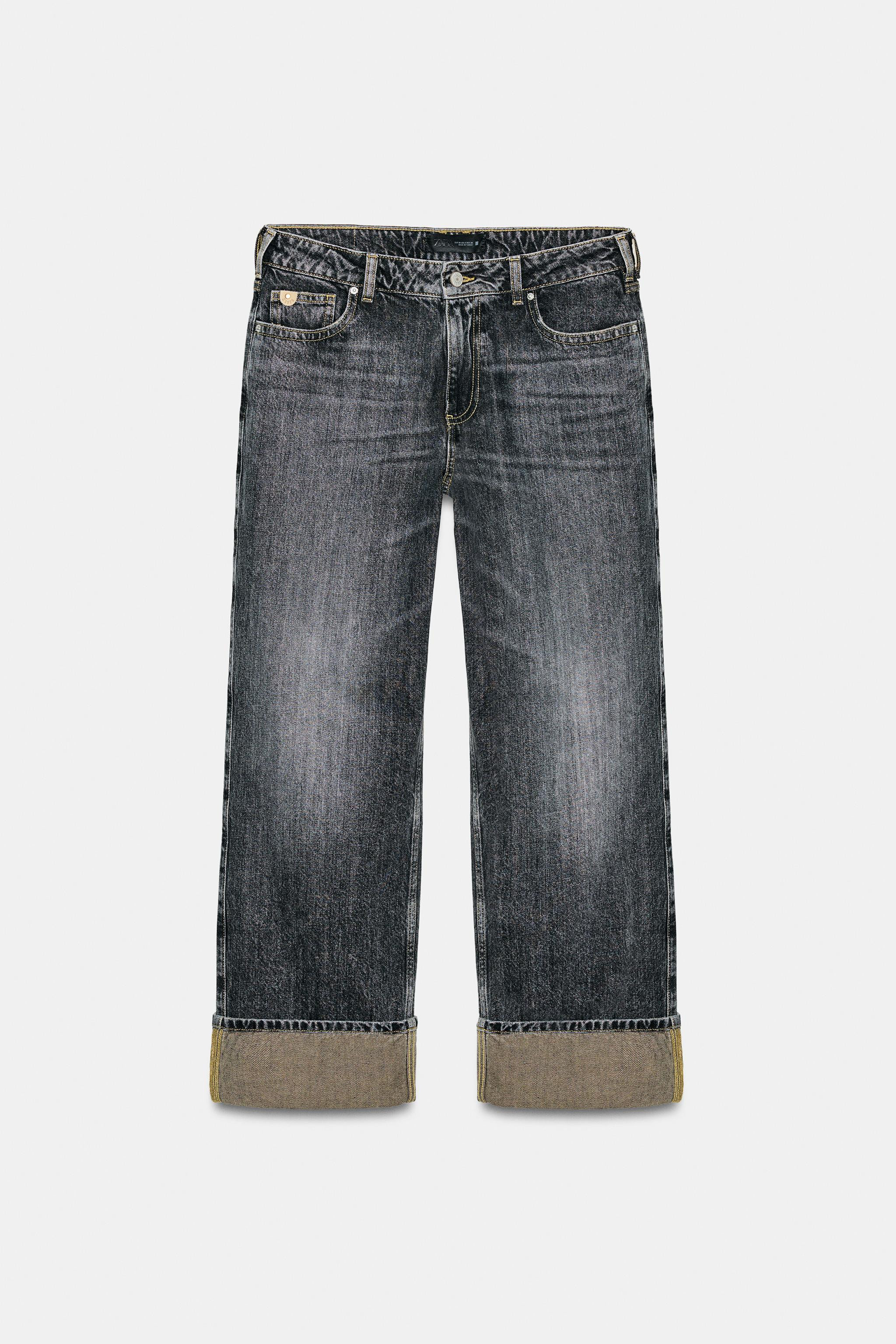 Z1975 MID-RISE CUFFED STRAIGHT JEANS | Zara US