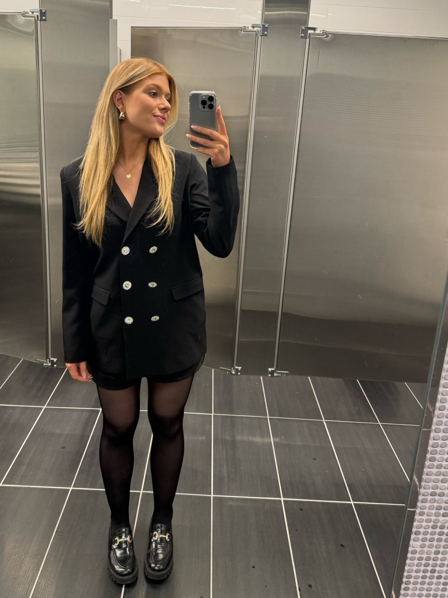 Black blazer dress is a work staple! I paired it with leather shorts, black stockings, and loafers!

#LTKSeasonal #LTKstyletip #LTKworkwear