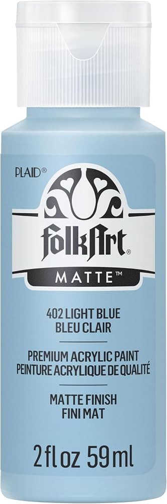 FolkArt Acrylic Paint (2 Ounce), 402 Light Blue | Amazon (US)